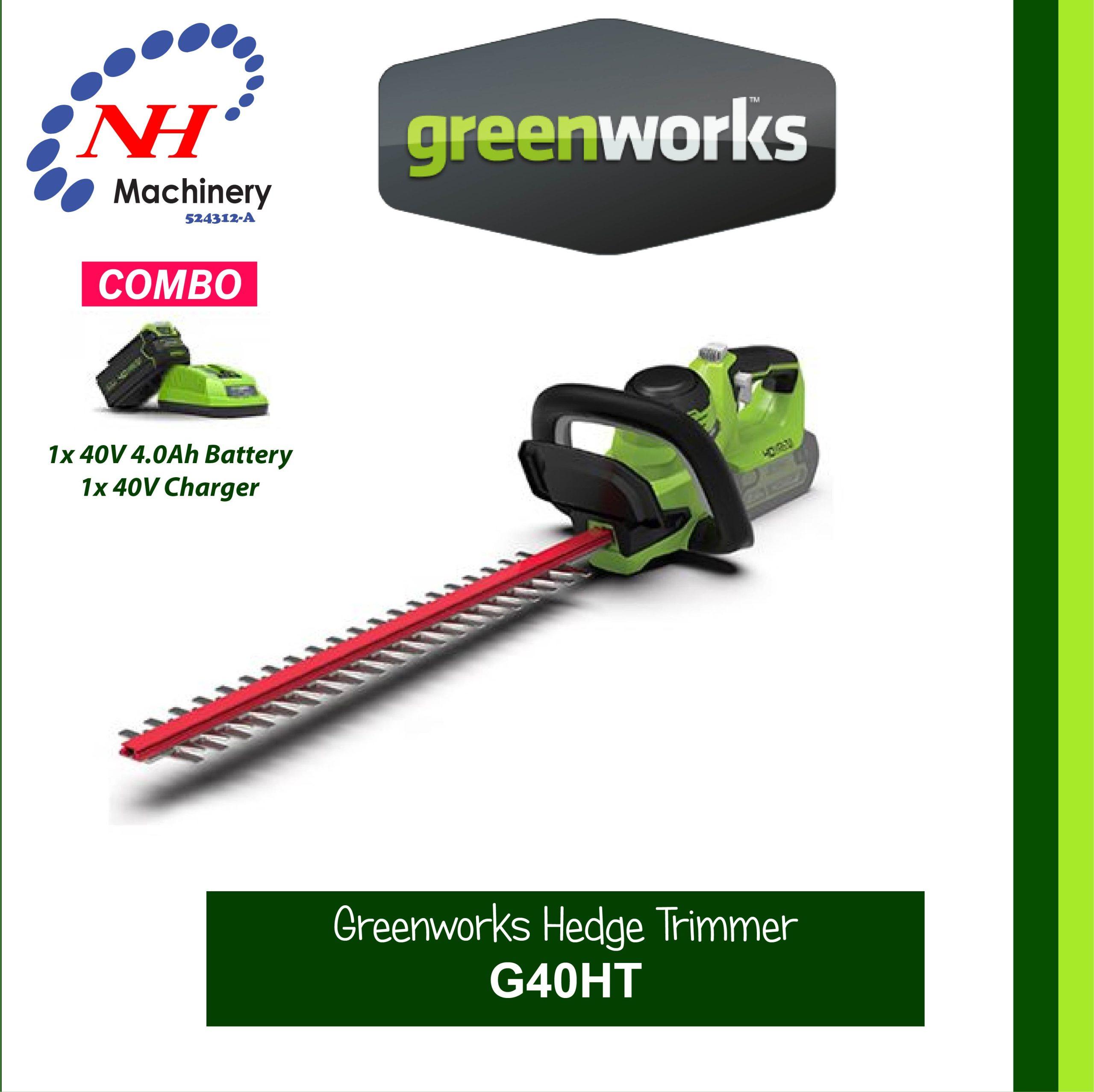 Image of Greenworks G40HT cordless hedge trimmer