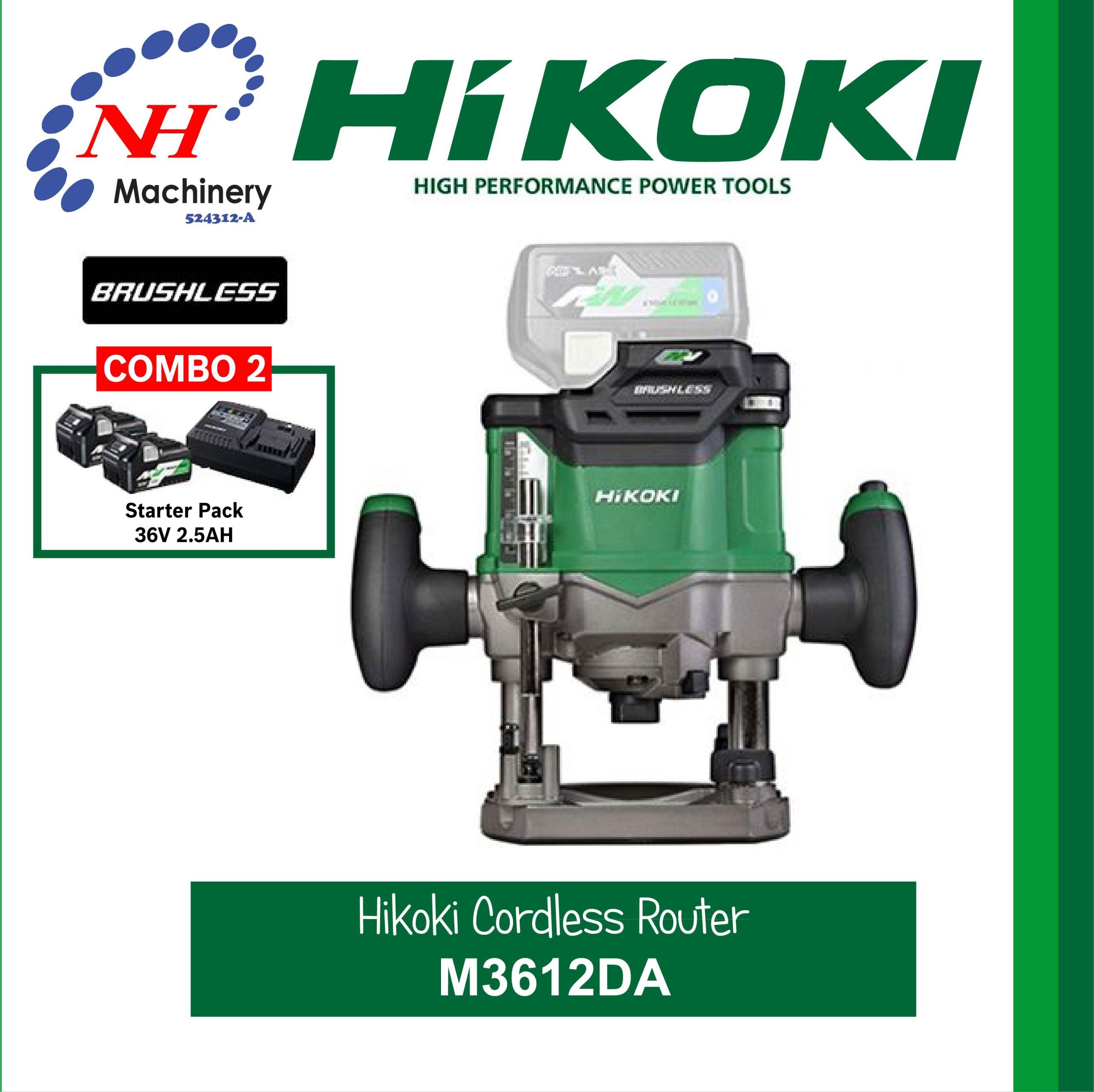 HiKOKI M3612DA CORDLESS ROUTER Ngee Hin Machinery