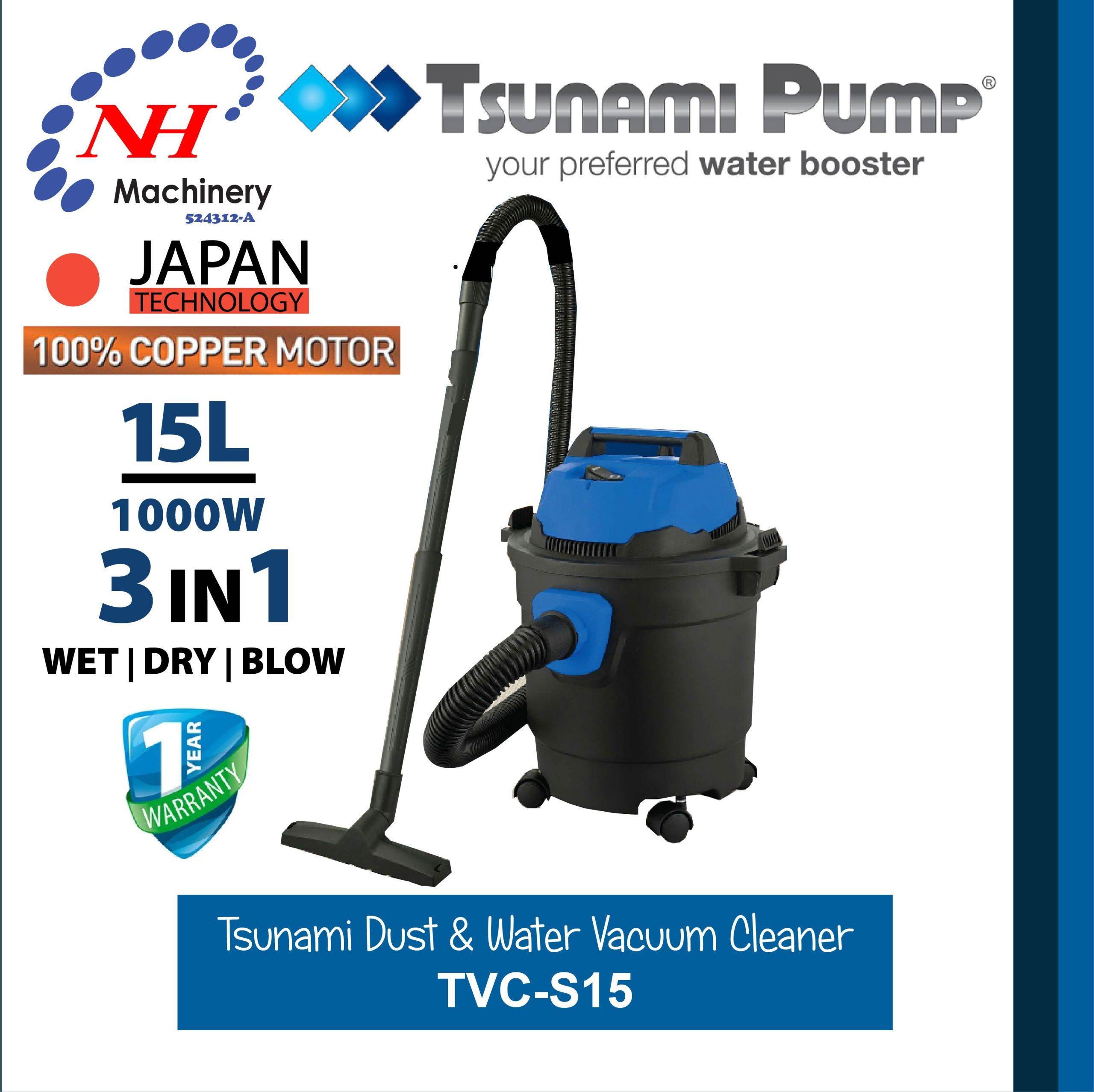 Dust and Water Vacuum Cleaner 15L