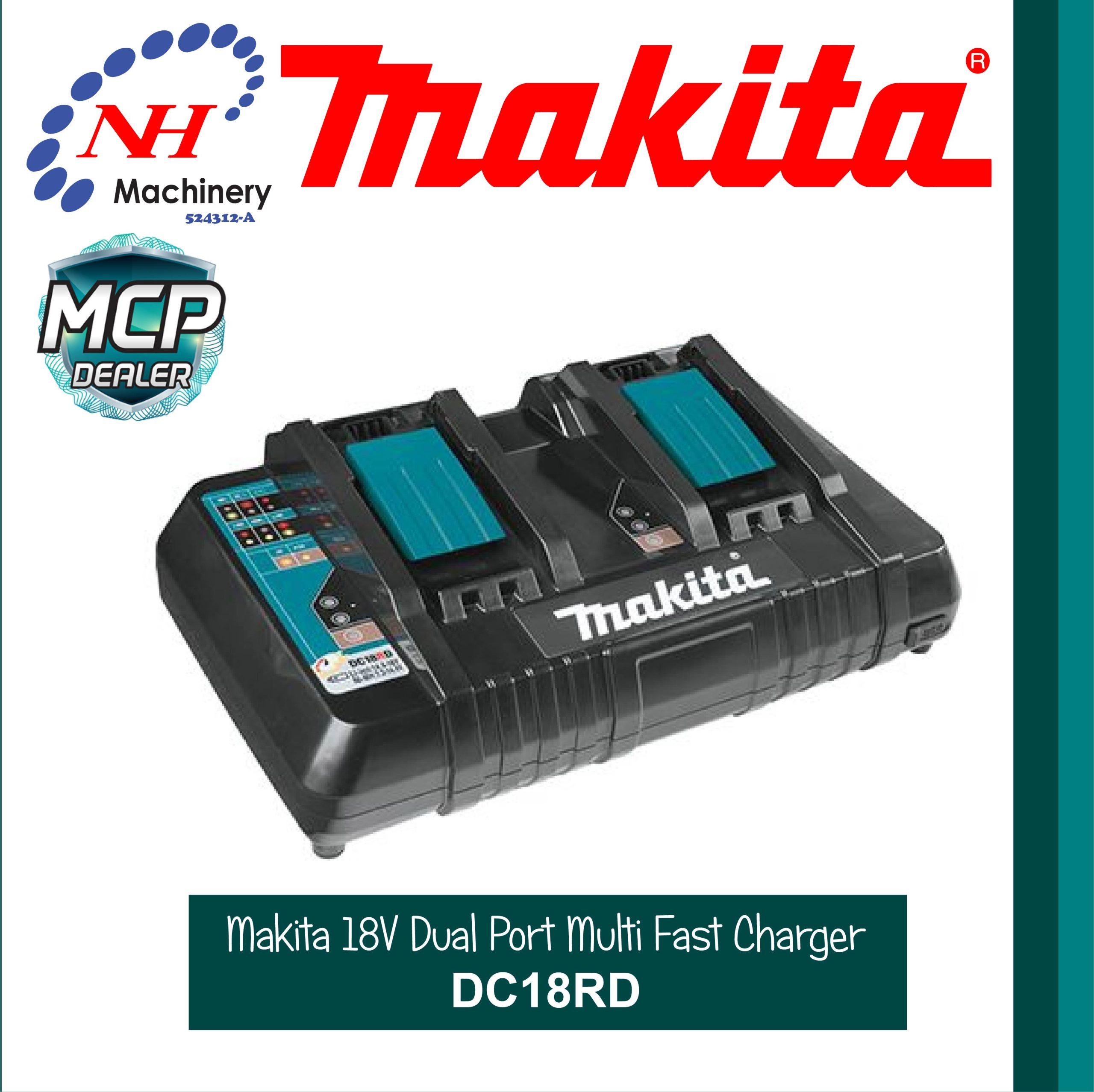 MAKITA DC18RD – DUAL PORT MULTI FAST CHARGER – Ngee Hin Machinery