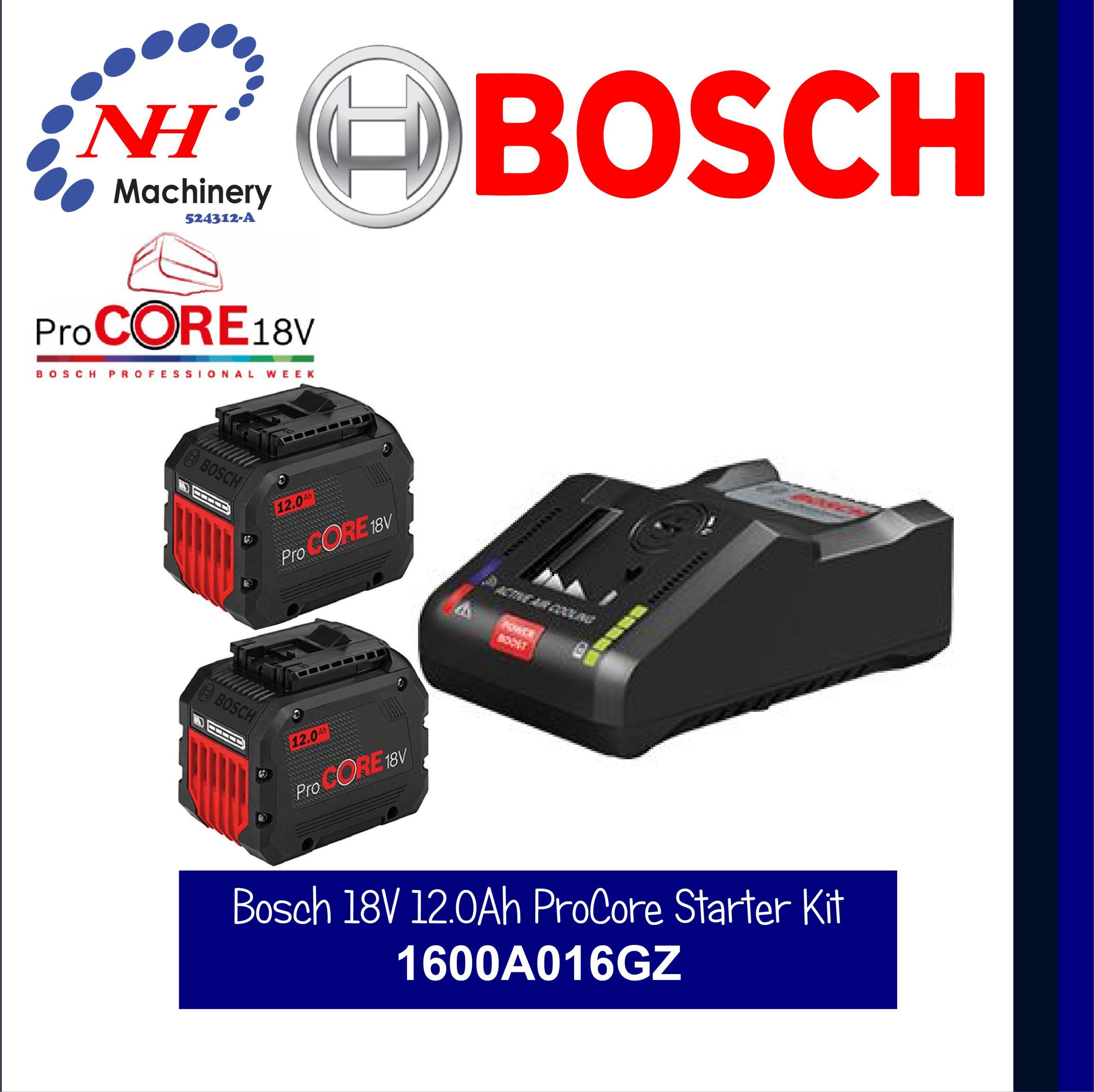 BOSCH STARTER KIT PROCORE 18V 12.0AH – Ngee Hin Machinery