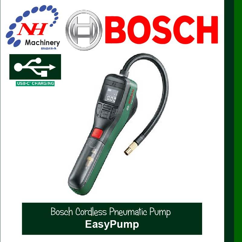 Bosch EasyPump 3.6V Autostop Cordless Compressed Air Pump Green and Black, BOSCH, All Brands