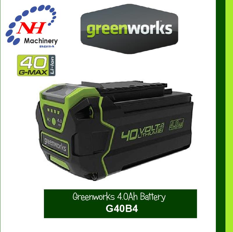 GREENWORKS G40B4 – 40V 4.0AH BATTERY – Ngee Hin Machinery