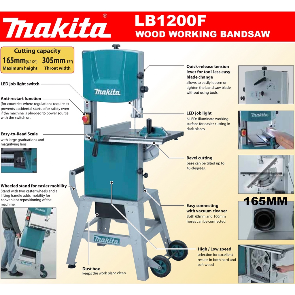MAKITA BAND SAW LB1200F - Image 3