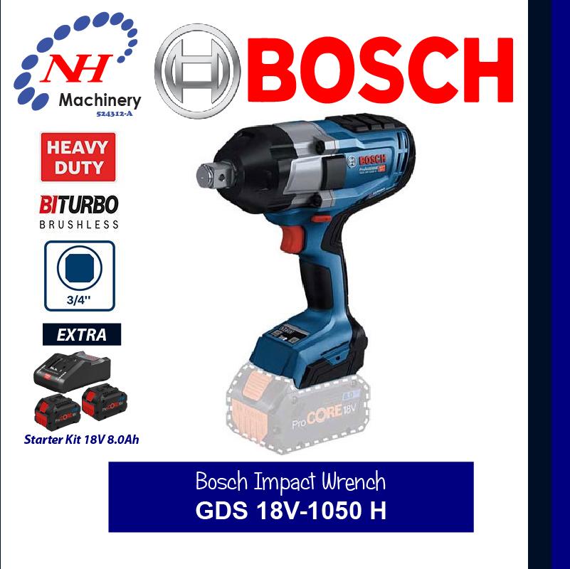 Bosch Cordless Impact Wrench Gds 18v 1050 H Solo Ngee Hin Machinery 