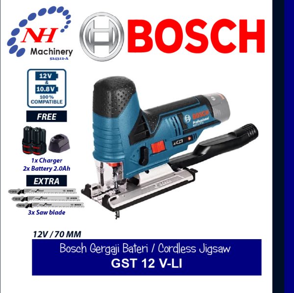 BOSCH CORDLESS JIGSAW GST 12V-LI (SOLO) - Image 2