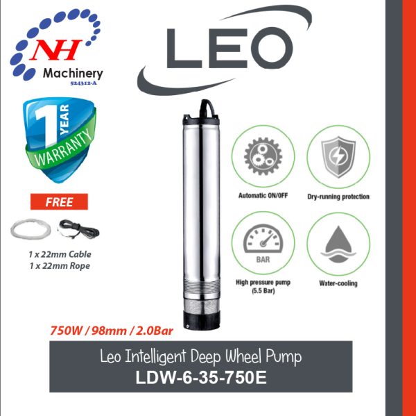 LEO INTELLIGENT DEEP WELL PUMP LDW-6-35-750E