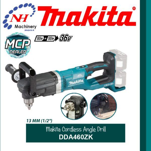 MAKITA CORDLESS ANGLE DRILL DDA460ZK