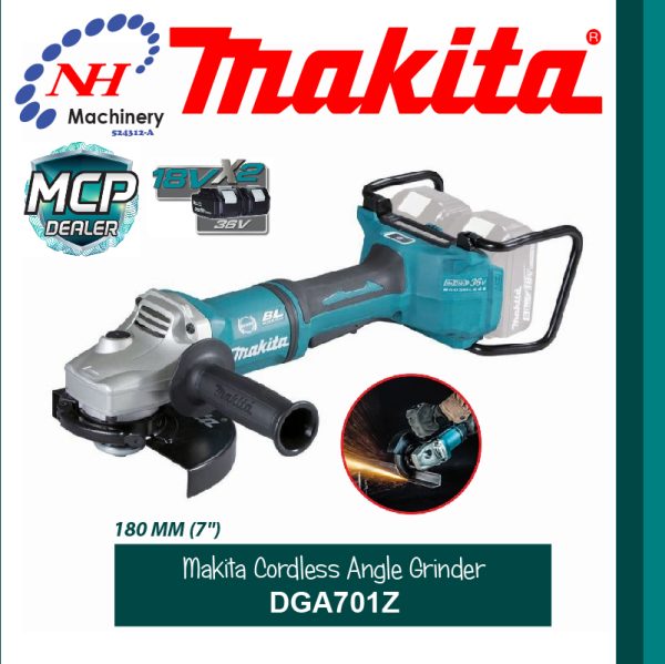 MAKITA CORDLESS ANGLE GRINDER DGA701Z