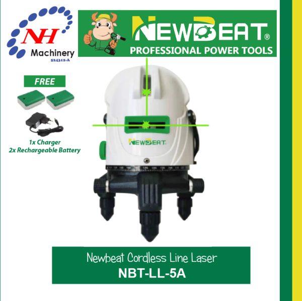 NEWBEAT CORDLESS GREEN LINE LASER (5 LINE) NBT-LL-5A