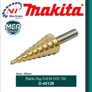 MAKITA STEP DRILL BIT TITANIUM COATING D-40129
