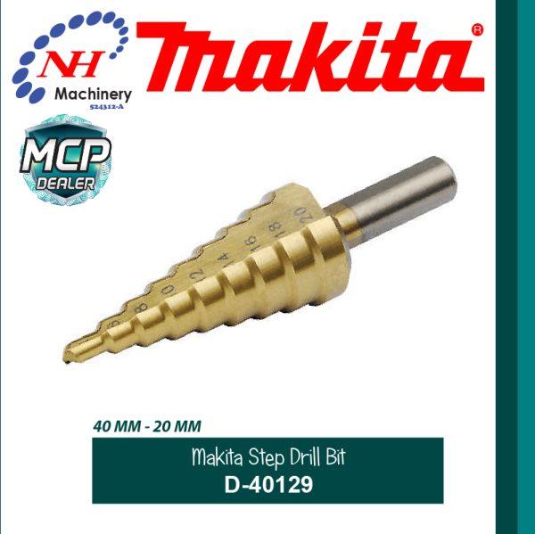 MAKITA STEP DRILL BIT TITANIUM COATING D-40129