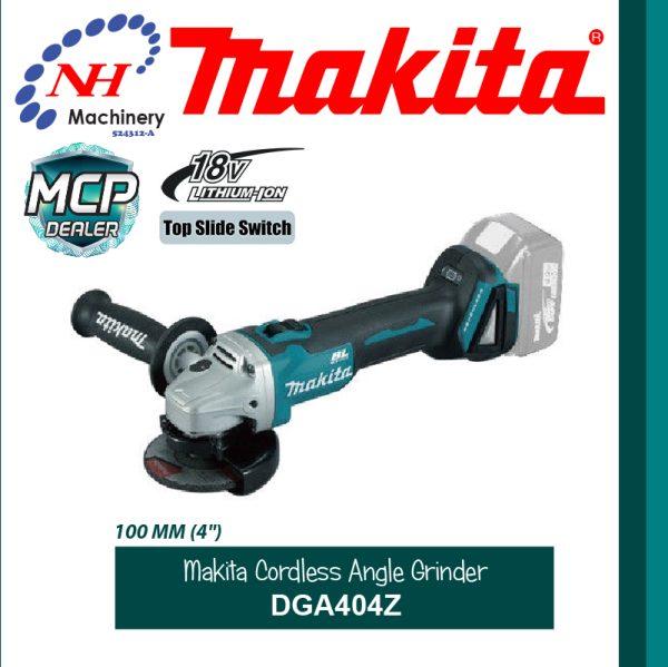 MAKITA CORDLESS ANGLE GRINDER DGA404 RTE/ RFE/ Z