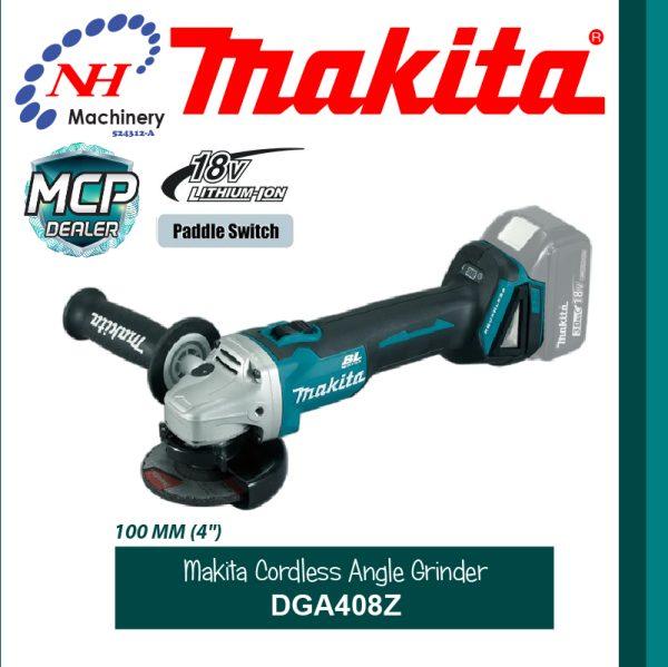 MAKITA CORDLESS ANGLE GRINDER DGA408Z