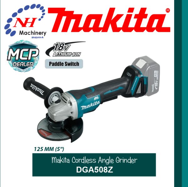 MAKITA CORDLESS ANGLE GRINDER DGA508Z