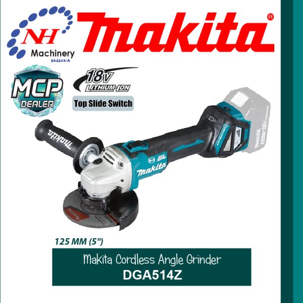 MAKITA CORDLESS ANGLE GRINDER DGA514Z