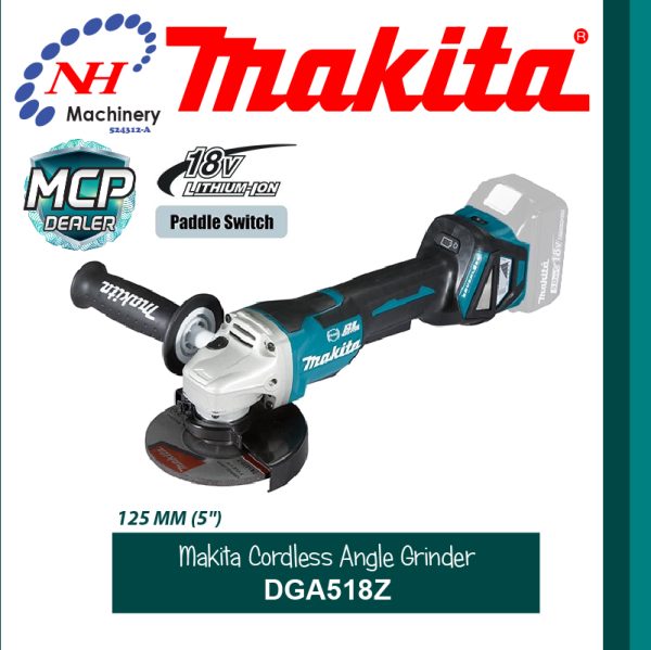 MAKITA CORDLESS ANGLE GRINDER DGA518Z