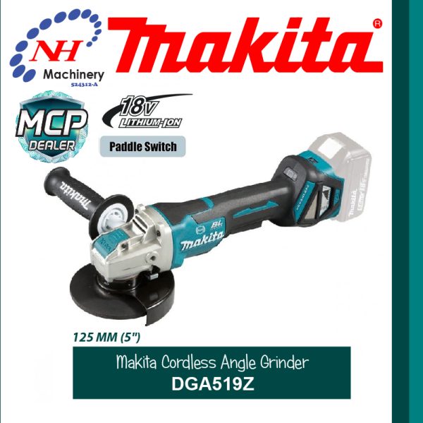 MAKITA CORDLESS ANGLE GRINDER DGA519Z