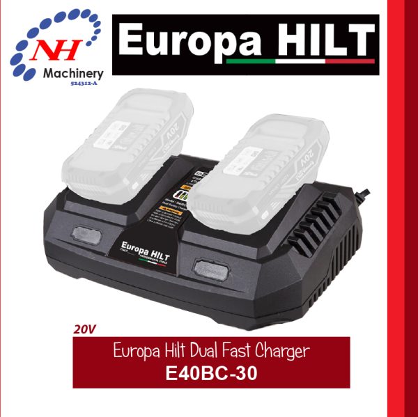 EUROPA HILT 20V DUAL FAST CHARGER E40BC-30