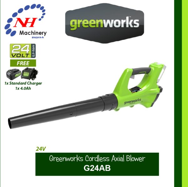 GREENWORKS 24V CORDLESS AXIAL BLOWER G24AB - Image 3