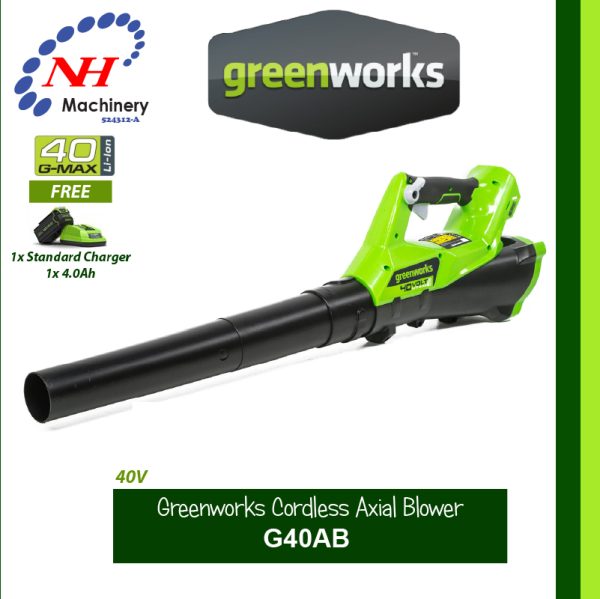 GREENWORKS 40V CORDLESS AXIAL BLOWER G40AB - Image 2