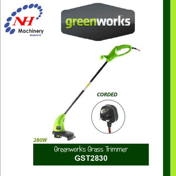 GREENWORKS ELECTRIC GRASS TRIMMER GST2830
