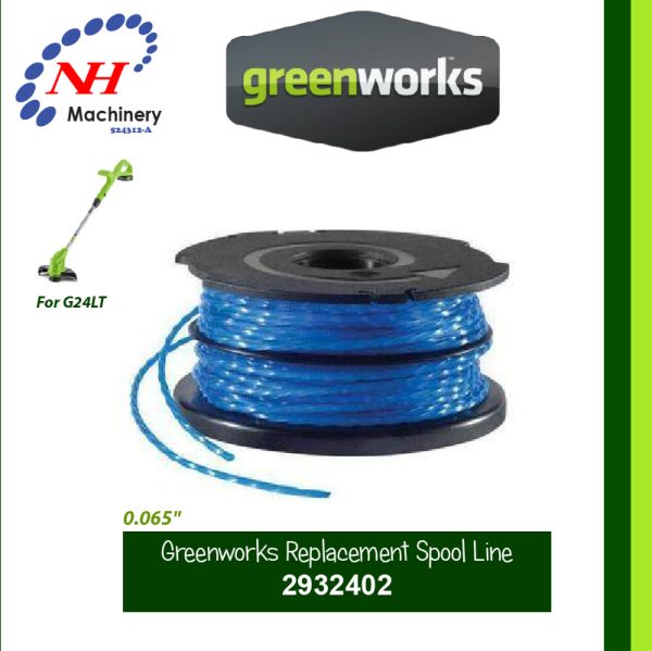GREENWORKS REPLACEMENT SPOOL LINE FOR G24LT