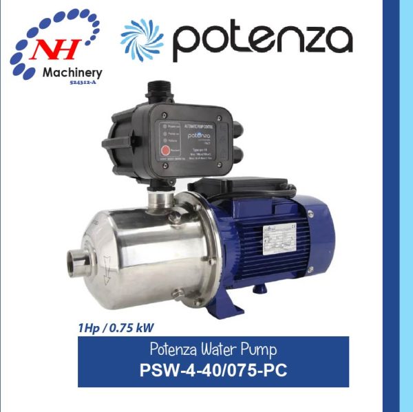 POTENZA HORIZONTAL MULTISTAGE CENTRIFUNGAL WATER PUMP PSW-4-40/075-PC