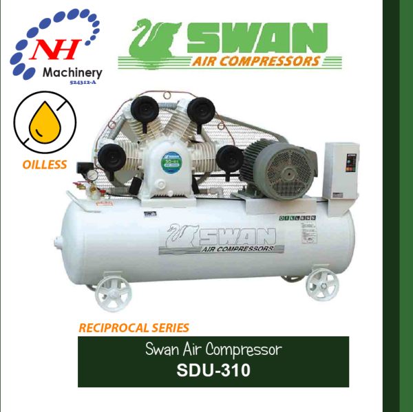 SWAN AIR COMPRESSOR RECIPROCAL SERIES (OILLESS) SDU-310