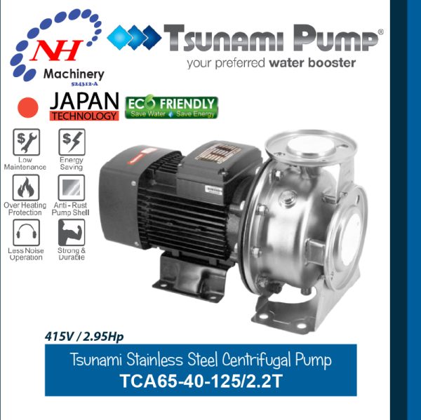 TSUNAMI STAINLESS STEEL CENTRIFUGAL PUMP TCA SERIES