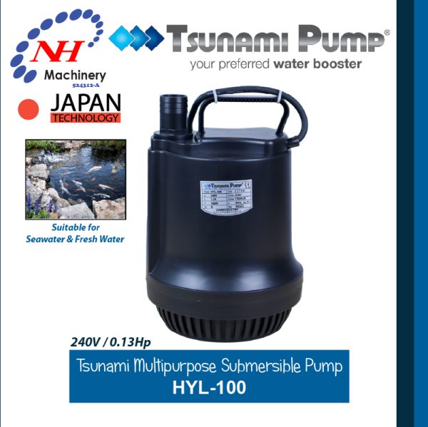 TSUNAMI MULTIFUNCTION SUBMERSIBLE PUMP HYL-100