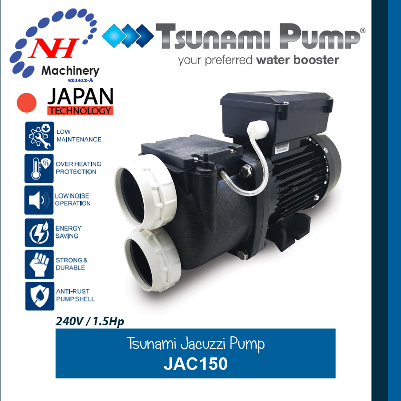 TSUNAMI SWIMMING POOL AND JACUZZI PUMP JAC SERIES - Image 2