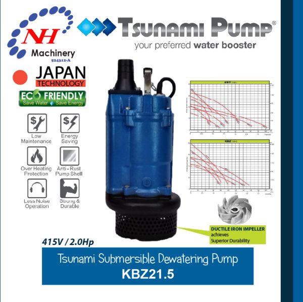 TSUNAMI SUBMERSIBLE DEWATERING PUMP KBZ21.5