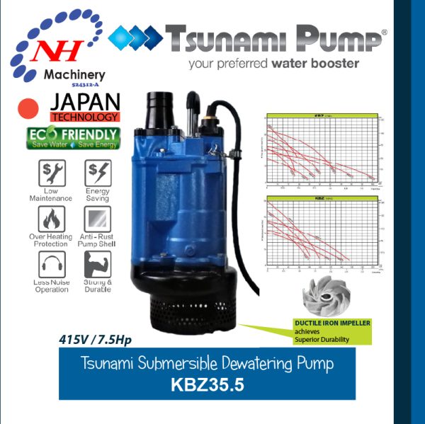TSUNAMI SUBMERSIBLE DEWATERING PUMP KBZ35.5