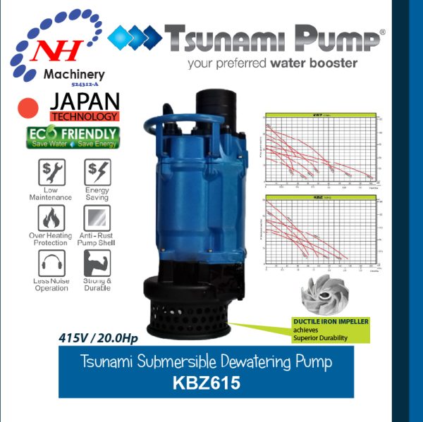 TSUNAMI SUBMERSIBLE DEWATERING PUMP KBZ615