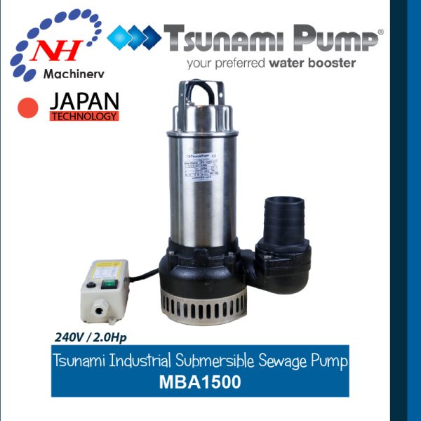 TSUNAMI INDUSTRIAL SEWAGE SUBMERSIBLE PUMP MBA SERIES - Image 5