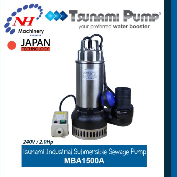 TSUNAMI INDUSTRIAL SEWAGE SUBMERSIBLE PUMP MBA SERIES - Image 6
