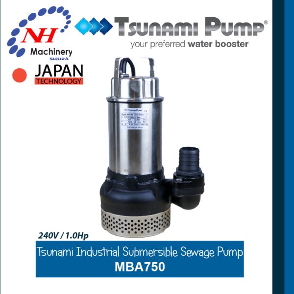 TSUNAMI INDUSTRIAL SEWAGE SUBMERSIBLE PUMP MBA SERIES - Image 3