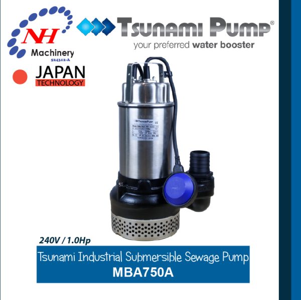 TSUNAMI INDUSTRIAL SEWAGE SUBMERSIBLE PUMP MBA SERIES - Image 4