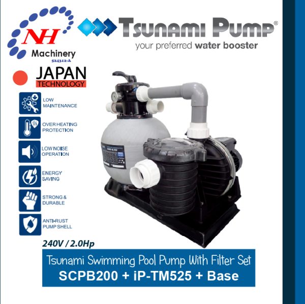 TSUNAMI SWIMMING POOL SELF-PRIMING PUMP SCPB SERIES - Image 6