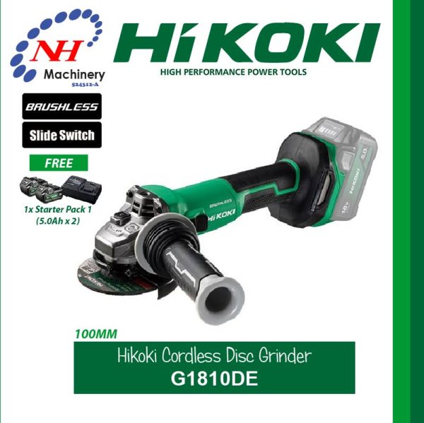 HiKOKI CORDLESS DISC GRINDER G1810DE - Image 3