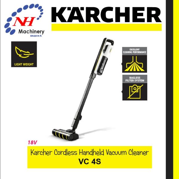 KÄRCHER HANDHELD CORDLESS VACUUM CLEANER VCS 3 / VC 4S - Image 2