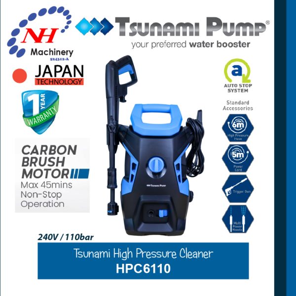TSUNAMI HIGH PRESSURE CLEANER HPC6110