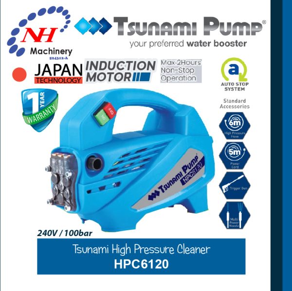 TSUNAMI HIGH PRESSURE CLEANER HPC6120