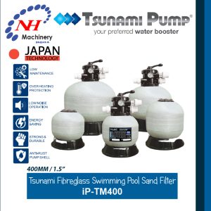 TSUNAMI FIBREGLASS SWIMMING POOL SAND FILTER iP-TM SERIES