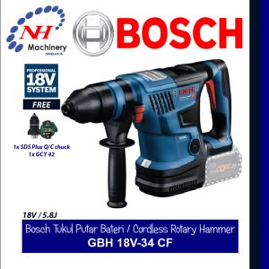 BOSCH CORDLESS ROTARY HAMMER GBH 18V-34 CF