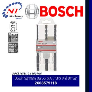 BOSCH SDS PLUS-1 HAMMER DRILL BIT (6MM / 8MM / 10MM x 160MM) 2608579118