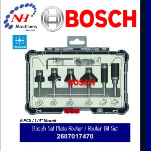 BOSCH 6PCS MIXED ROUTER BIT SET 2607017470