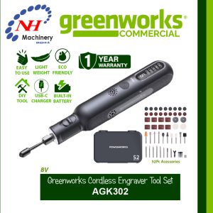 GREENWORKS CORDLESS ENGRAVING TOOLS SET AGK302