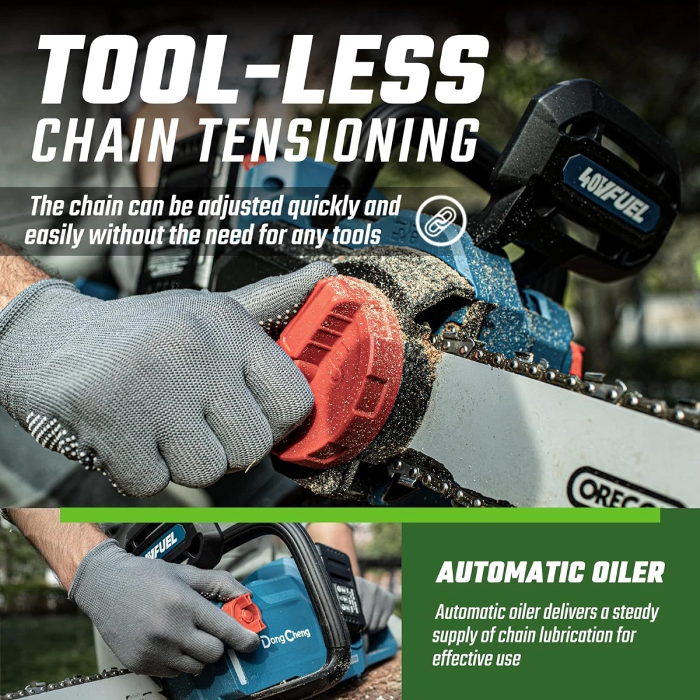 DONGCHENG CORDLESS BRUSHLESS CHAINSAW DCCS40161 H2S - Image 3